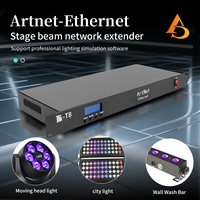 AICPOSE Nouveau Répartiteur DMX 512 à 8 Canaux avec Isolation Photoélectrique, Amplificateur de Signal 8 Voies Opto-Isolé