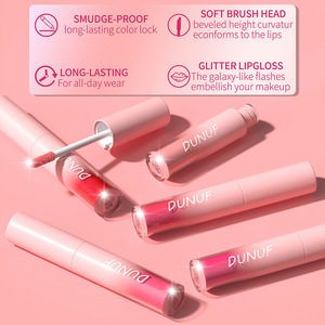 Etiqueta de brillo de labios sin crueldad más vendida, logotipo personalizado, brillo de labios transparente con purpurina brillante, brillo de labios femenino bonito - Product Image 6