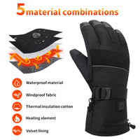 Gants Chauffants Électriques Hiver Chaud Tactile pour le Ski, la Pêche, la Chasse et la Moto