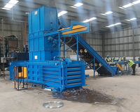 Presse à balles hydraulique semi-automatique PLC haute pression 100-150 tonnes avec courroies de tri pour applications alimentaires et de boissons
