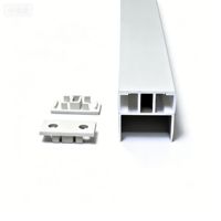 Profilé en aluminium sur mesure pour bande lumineuse LED, profilé en aluminium encastré pour éclairage LED, profilé LED pour armoire d'affichage LED
