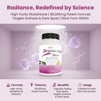 Gélules de Glutathion OEM pour le Blanchiment de la Peau, Supplément de Glutathion pour le Soin et l'Éclat de la Peau des Femmes