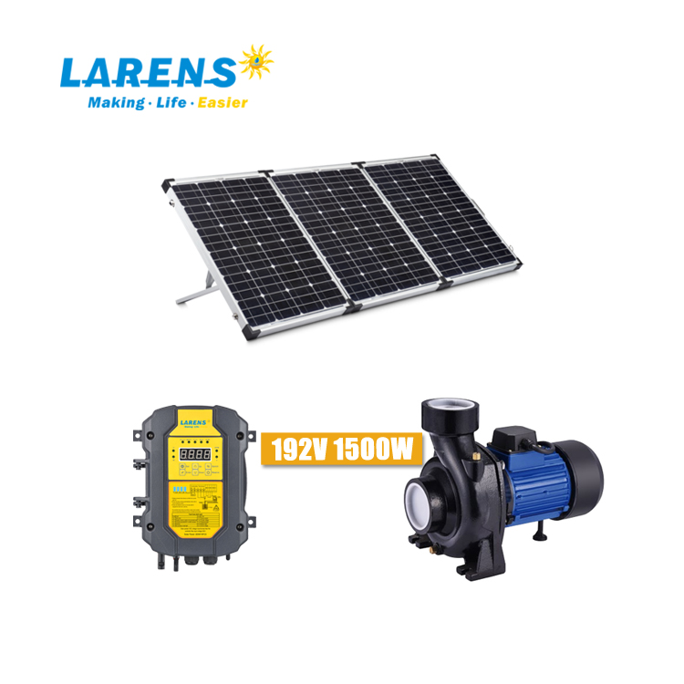 Водяной насос на солнечной батарее постоянного тока, 1500 Вт, латунный самовсасывающий насос