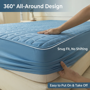 Coprimaterasso Impermeabile Trapuntato con Saldatura a Ultrasuoni, Lenzuola con Angoli per Letto <span class=keywords><strong>Matrimoniale</strong></span> Grande, Produzione e Vendita all'Ingrosso - Product Image 3