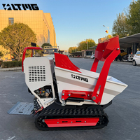 Dumper sur chenilles de 500 kg LTMG, mini-excavatrice sur chenilles, dumper hydraulique basculant personnalisé avec certificat CE