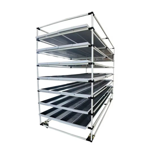 Agricultural Indoors Hydroponic <strong>Rack</strong> Microgreen Grass Grow <strong>Racks</strong> Nursery Hydroponic Fodder Tray Vertical Growing System - Product Image 4
