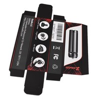 Boîte à double insert en carton blanc personnalisable pour lampe torche et rouge à lèvres, différentes tailles pour l'emballage de cosmétiques