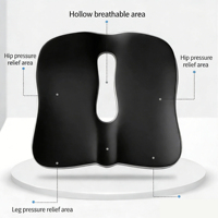 Coussin de siège ergonomique en mousse à mémoire de forme pour soulager les douleurs dorsales, sciatiques et du coccyx, soutien respirant pour le bureau et la voiture