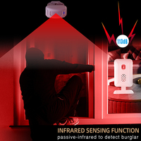 Grosir nirkabel jarak jauh inframerah rumah Pir jalan masuk Sensor gerak detektor Sensor pencuri Alarm Sensor untuk pintu dan jendela