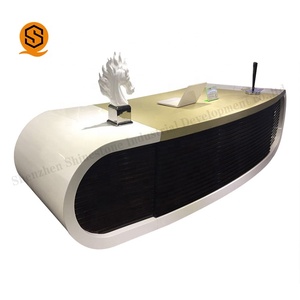 Escritorio de Oficina Moderno con Diseño de Borde Redondo, Color Blanco, para CEO, Estilo <span class=keywords><strong>Google</strong></span> - Product Image 6