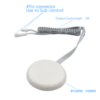 Interruptor de Sensor de Movimiento Humano Oculto de 12V 24V Blanco con Subcontrol y Antiinterferencias de 5 Años de Duración para Luz, Interruptor Invisible para Movimiento Corporal