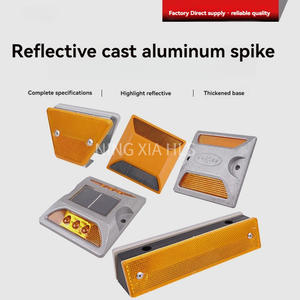 للبيع بالجملة مسمار من الألومنيوم المصبوب العاكسة ذو الوجهين مربع برودينغ صولب شمسي مسمار من الألومنيوم - Product Image 2