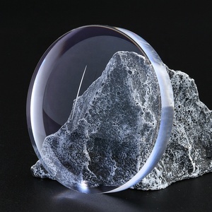 Lentes de prueba ópticas de China Rendimiento confiable Blanco Flat Top Hc con visión bifocal Lente de plástico azul Revestimiento asférico HMC - Product Image 3