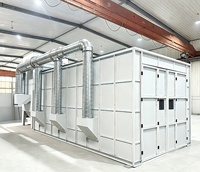 Cabine de sablage automatique personnalisée avec récupération d'abrasifs pour le nettoyage des surfaces et l'élimination de la rouille sur le métal