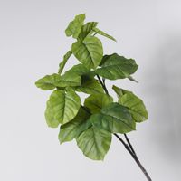Feuille de Ficus Elastica Artificielle Imprimée en 3D, Finition Stratifiée, Forme de Cœur, Style Nordique Pastoral, pour Murs Végétaux Floraux