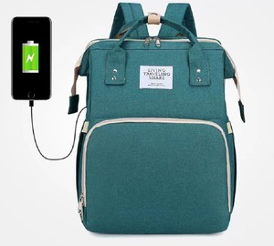 Sac de <span class=keywords><strong>voyage</strong></span> multifonction pour maman, sac à dos pour bébé, nylon extensible, ensemble de sacs à couches et de sacs de couchage - Product Image 2