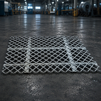 Tôle métallique expansée robuste sur mesure, épaisseur et dimensions personnalisées, en acier galvanisé ou aluminium, maille losangée pour usage de protection