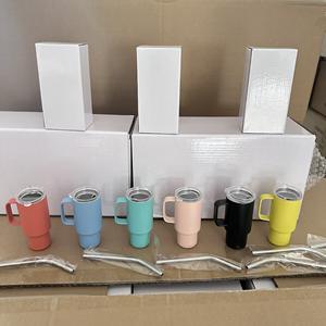 DD4428 Niedliche Schnaps gläser mit Griff Kawaii Isolierte Becher für Espresso kaffee 2 Unzen Mini Shot Becher mit Deckel und Strohhalm - Product Image 5