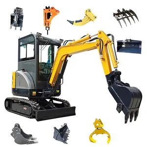 Indoor crushing excavation equipment for 2.5ton 4tons agricultural micro hook machine engineering