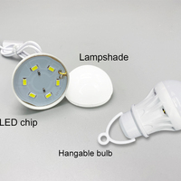 Lampu LED Darurat LED Isi Ulang Daya Bohlam USB Portabel Lampu Luar Ruangan Hemat Energi DC5V dengan Sakelar