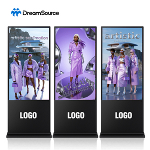 50 55 65 Inch Floor Standing Full Color Advertising <b>Display</b> Screen Indoor Vertical Touch Totem CMS Software LCD Digital Signage - Product Image 1