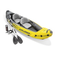 Intex 68307 Gonflable Bateau De Pêche Kayak Explorer K2 Canoë Kayak 2 Homme Kayak