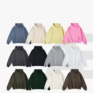 <b>Men's</b> Hoodies Sweatshirts Heavyweight <b>Pullover</b> Streetwear 100% Cotton Puff Printing Custom Oversized Hoodie for <b>Men</b> - Product Image 3