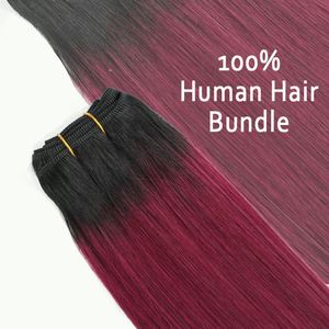 Extensions de cheveux humains à double trame T1B-99J, longues et lisses, qualité 10A 12A 14A, cheveux bruts avec cuticules intactes - Product Image 4
