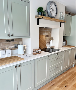 Mobile da <span class=keywords><strong>Cucina</strong></span> in Stile Europeo Moderno, Credenza Modulare in Legno, Arredamento Classico Rustico - Product Image 2