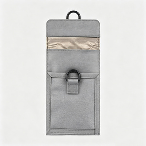 Pochette Faraday personnalisée en gros pour téléphone, <span class=keywords><strong>blindage</strong></span> de signal avec fermeture à pression verrouillable, spéciale étudiants, avec dissolvant magnétique assorti - Product Image 4