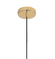 Luzete Nerium Blue, Lámpara LED Moderna de 1 Luz, Montaje en Superficie, Control por Interruptor, Base de Hierro con Acabado Dorado, 40W, Diseño Elegante para Hogar y Oficina