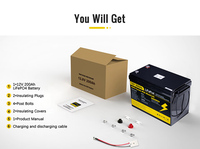 Batterie lithium-ion EU PL Stock HT 12V 100Ah 200Ah LiFePo4 pour stockage d'énergie RV haute capacité