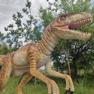 Modelo de Velociraptor Animatrónico de Tamaño Real, Estatua de Dinosaurio de Simulación Realista, Raptor Mecánico para Parque de Dinosaurios - Product Image 5
