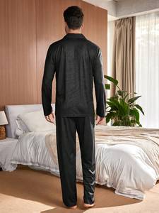 Pigiama Estivo da <span class=keywords><strong>Uomo</strong></span> Personalizzabile, Ecologico, Casual, Sexy, Traspirante e ad Asciugatura Rapida - Product Image 6