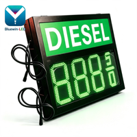 Panneau d'affichage LED personnalisé pour les prix des carburants pour les stations-service, fabricant d'affichage extérieur pour stations-service
