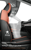 Housses de siège auto en cuir noir pleine couverture pour Mazda CX-50, ventilation perforée, coutures lisses pour usage domestique quotidien à long terme
