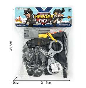 Set <span class=keywords><strong>di</strong></span> Giocattoli in Plastica per Bambini con Accessori da Poliziotto per Halloween e Natale, Giochi <span class=keywords><strong>di</strong></span> Ruolo e Simulazione Militare - Product Image 3