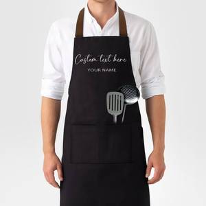 Familia padre madre niños impresión delantal logotipo personalizado impresión bordado gráfico Chef cocina salón peluquero delantales - Product Image 5