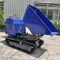 Mini-dumper sur chenilles rotatif hydraulique de 1200 kg