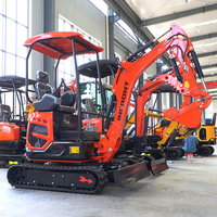 Free Delivery Kubota Engine Mini Excavator Ce/Epa Garden Brand New Mini Excavator 1ton 2tons Mini Excavator