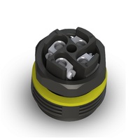 Conectores Eléctricos IP68 de 4 Pines y 450V CA, Conector Macho Redondo con Abrazadera de Tornillo para Iluminación Arquitectónica