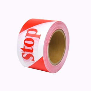 Ruban adhésif de signalisation de sécurité en acrylique rouge et blanc, ruban de signalisation de danger, ruban de précaution, ruban de signalisation d'imperdition en PE imperméable, ruban de signalisation d'alarme - Product Image 5