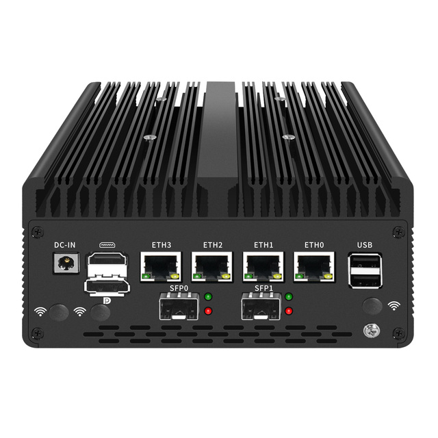 MiniTree OEM Intel I7 13620H 8505 4*2.5G LAN 4*10G SFP Ports M.2 NVME Support WIFI BL 4G 5G Mikrotik Pfsense Firewall Router PC