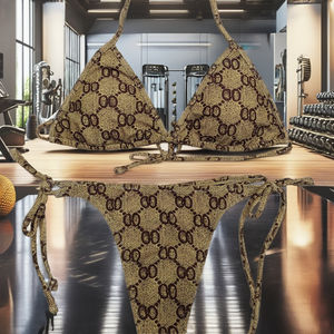 YWCS-8882 Conjunto de Bikini Brasileño Sexy para Mujer, Traje de Baño de 2 Piezas y Tanga con Estampado de Serpiente y Leopardo, Ropa de Playa para Fitness - Product Image 3