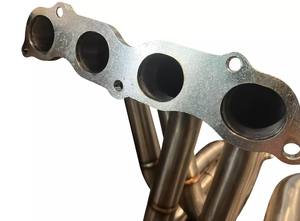 Múltiple de Escape de Carreras (Drag) Serie K <span class=keywords><strong>K20</strong></span> K24 de 3", Diseño Tri-Y 4-2-1 para Honda Acura DC2 Civic EK EG con Abrazadera V-Band - Product Image 2