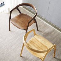 Dreamhause Chaise de salle à manger en bois massif Tea Shop Cafe Restaurant Chair Living Room Hotel Fauteuil en bois