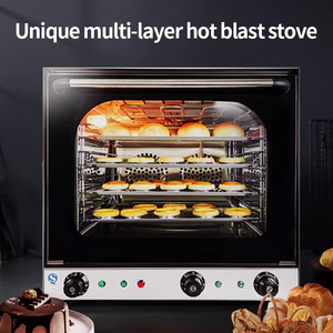 فرن كهربائي تجاري أحادي الطبقة من باوكانج HEB-4A مع وظيفة البخار، 4 صواني، 2.6 كيلو واط، 220 فولت/50 هرتز، معدات مخابز - Product Image 4