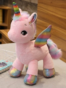 Peluche <span class=keywords><strong>licorne</strong></span> arc-en-ciel de bonne qualité - Product Image 2