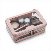 Pochette de maquillage et de soins en PVC tendance, sac de rangement pour voiture avec fermeture éclair pour les essentiels