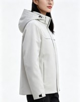 Manteau d'hiver à capuche en duvet de canard blanc intégré pour hommes et femmes, veste coupe-vent pour les sorties en plein air